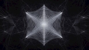 星状线条抽象光影图案