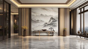 中式大气奢华大厅室内设计