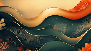 梦幻波纹艺术背景图