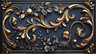 欧式金属雕花装饰图案