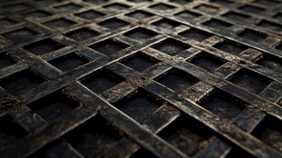 金属网格纹理特写