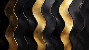 黑金波浪纹理背景图案
