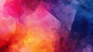 梦幻多彩几何水彩背景图