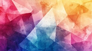 多彩几何水彩抽象背景图