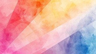 多彩水彩几何渐变背景图