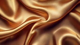 金色绸缎纹理特写