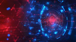 科技感未来感十足的数字界面