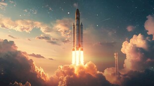 火箭升空 探索浩瀚宇宙