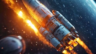 火箭升空 探索浩瀚宇宙