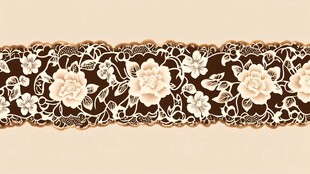 复古花卉蕾丝花边图案