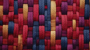 多彩编织纹理图案