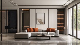 现代简约风客厅优雅大气