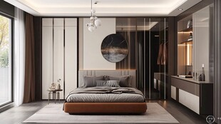 现代简约风卧室优雅空间