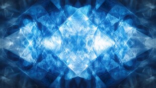蓝色梦幻几何光影图案