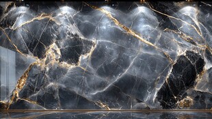 奢华黑金大理石纹理墙面