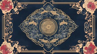 中式古典花纹华丽装饰图案