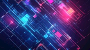 炫彩科技方块背景图案