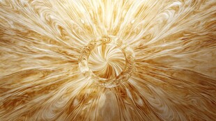 金色放射状纹理抽象图案