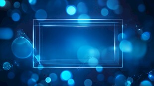 蓝色光斑中的透明边框背景