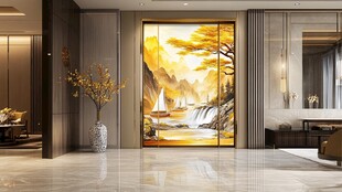 中式客厅山水艺术装饰画