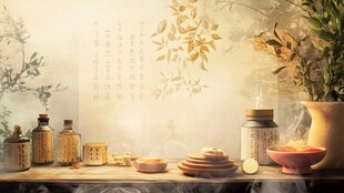 中式古风药香养生场景