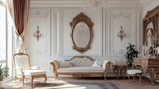 欧式奢华客厅室内优雅装饰