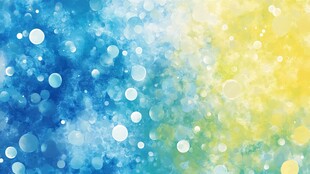 梦幻蓝黄渐变光斑背景图