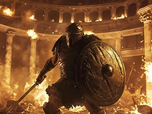 罗马角斗士激战竞技场