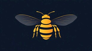 简约风蜜蜂插画