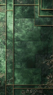 墨绿色几何金属拼接纹理