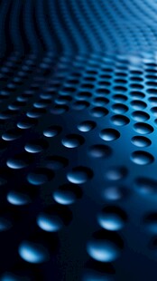 蓝色波点金属质感背景图