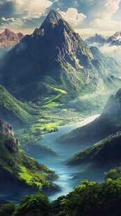 梦幻山水间的自然盛景