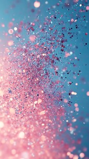 梦幻粉蓝闪光粒子背景