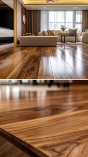 现代客厅实木地板精美展示