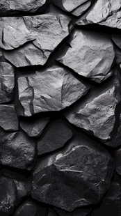 黑色石块堆砌纹理背景