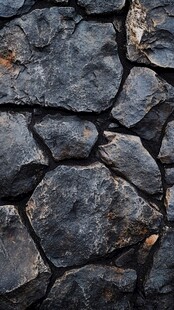 粗糙石块拼接纹理墙面