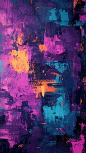 梦幻抽象色彩艺术画作