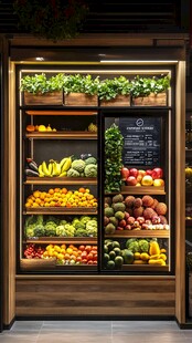 精美蔬果展示冷柜