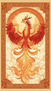 华丽凤凰图腾 中式祥瑞之象