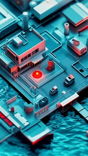 未来科技城市微缩景观