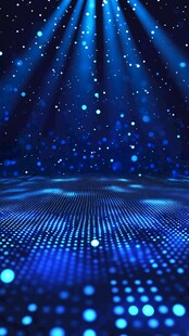 梦幻蓝色舞台灯光背景