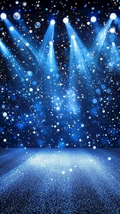梦幻蓝色舞台灯光背景