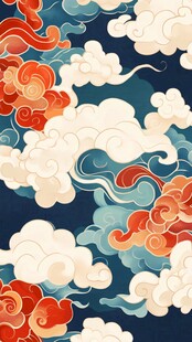 中式云纹图案 典雅大气