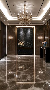 奢华大气的酒店大堂空间