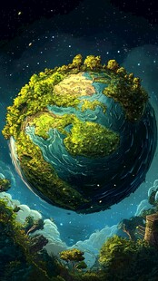 梦幻星球 宇宙中的绿意奇观