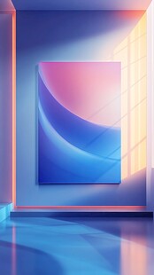 梦幻渐变艺术挂画空间