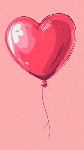 心形气球 浪漫粉色系