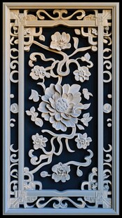 中式雕花窗棂 典雅艺术美