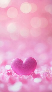 粉色爱心梦幻背景图