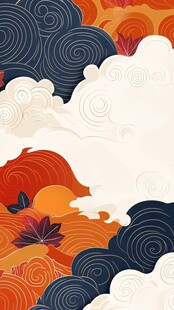 中式云纹图案 典雅古风韵味